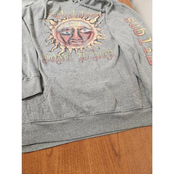 Sublime Distressed Graphic Grey Hoodie Sweatshirt size 4 - Picture 4 of 7